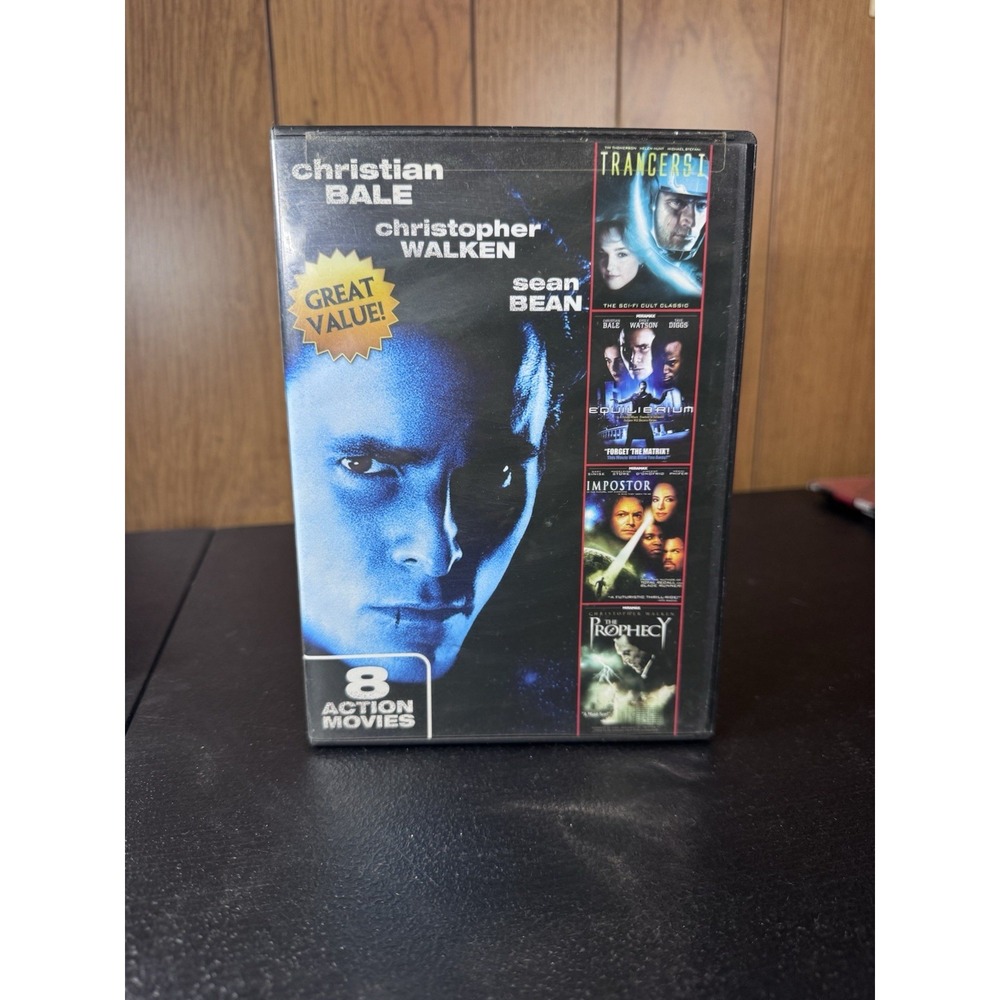 8 Action Movies DVD Collection Christian Bale Christopher Walken Equilibrium Set